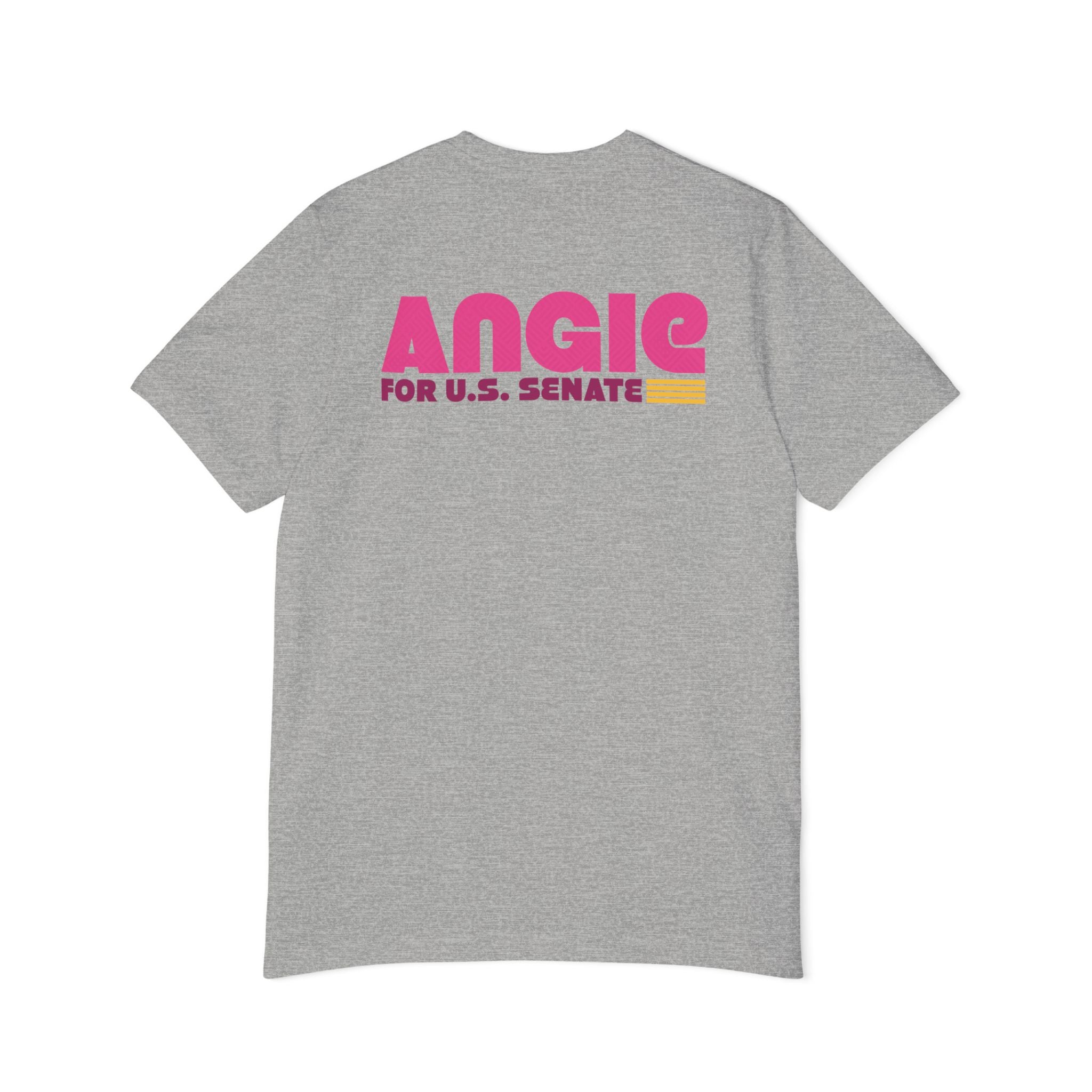 Angie for U.S. Senate (Unisex White Tee)
