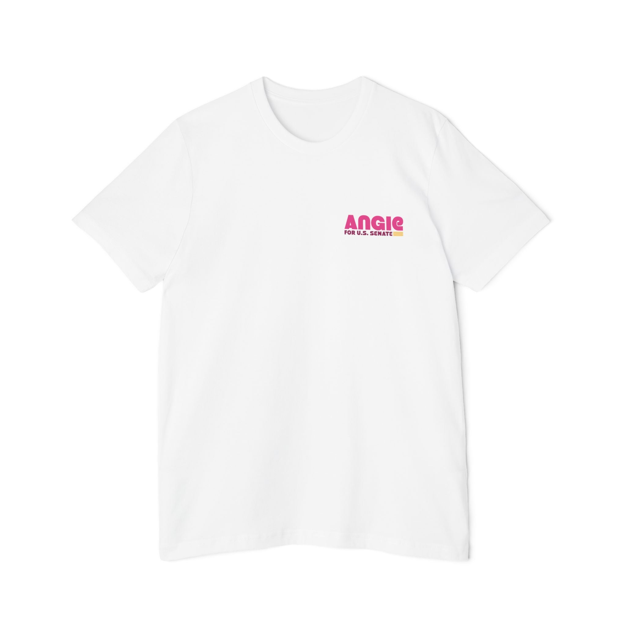 Angie for U.S. Senate (Unisex White Tee)