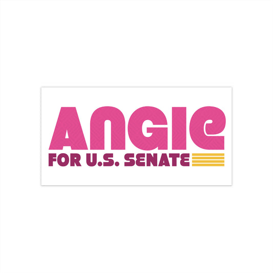 Angie for U.S. Senate White Bumper Sticker