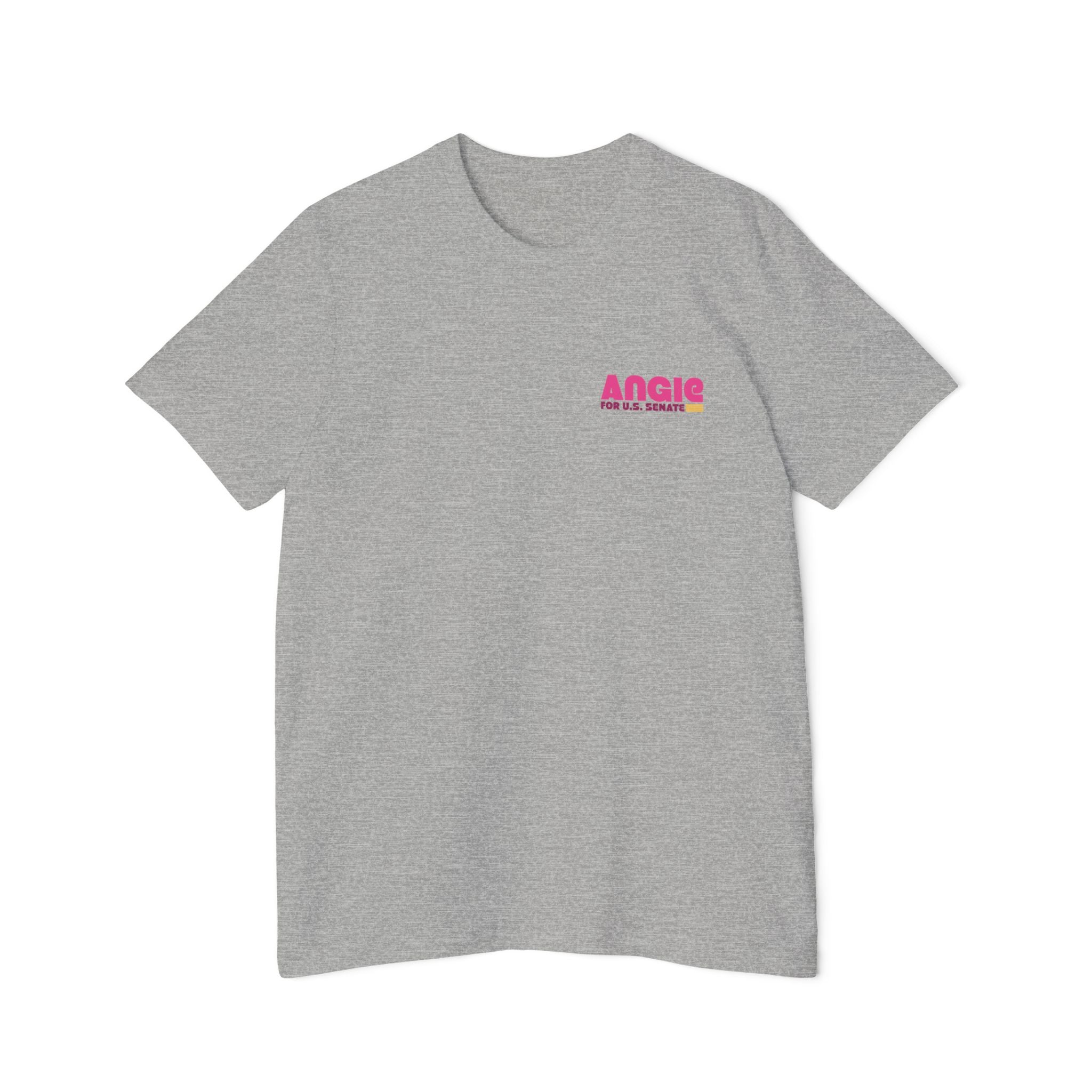 Angie for U.S. Senate (Unisex White Tee)